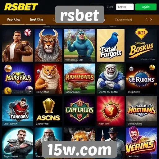 Variedade de jogos disponíveis no rsbet